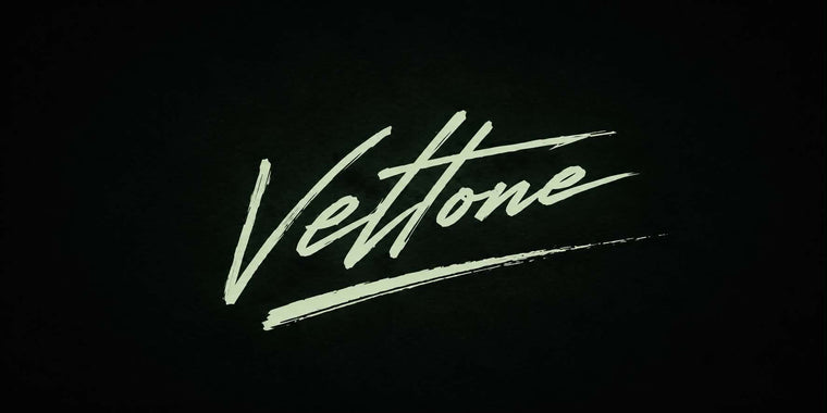 Veltono logo in a dark background 